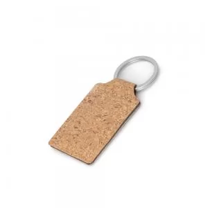 Chaveiro em Cortiça Personalizado | Dimensões (L x A x P): 3.5 x 6.0 x 0.3 | Peso = 11 g