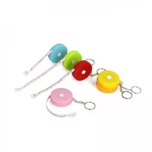 Chaveiro Fita Trena Métrica Personalizado | Dimensões (L x A x P): 4.6 x 9.0 x 4.6 | Peso = 22 g