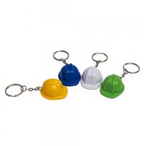 Chaveiro Formato Capacete EPI Personalizado | Dimensões (L x A x P): 3.3 x 2.7 x 3.8 | Peso = 10 g