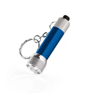 Chaveiro Lanterna de Metal Personalizado | Dimensões (L x A x P): 6.2 x 1.7 x 0.0 | Peso = 18 g