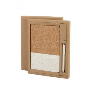Conjunto com Bloco de Anotações com Pauta Personalizado | Dimensões (L x A x P): 26.0 x 20.0 x 3.0 | Peso = 374 g