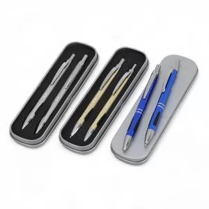 Conjunto de Caneta e Lapiseira Personalizado | Dimensões (L x A x P): 18.0 x 1.6 x 5.4 | Peso = 85 g