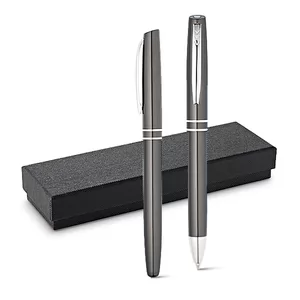 Conjunto de Caneta Personalizado com Caneta Roller | Dimensões (L x A x P): 1.1 x 13.8 x 1.3 | Peso = 103 g