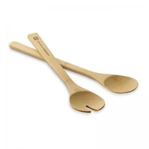 Conjunto de Talheres em Bambu Personalizado | Dimensões (L x A x P): 6.0 x 30.0 x 0.0 | Peso = 101 g