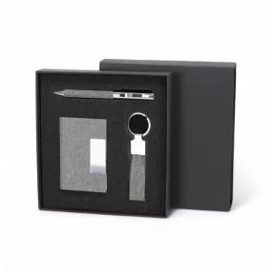 Conjunto Escritório com 3 Peças Personalizado | Dimensões (L x A x P): 17.2 x 18.4 x 2.7 | Peso = 190 g