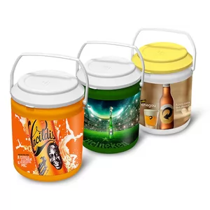 Cooler para 16 Latas Personalizado | Dimensões (L x A x P): 26.8 x 37.5 x 26.8 | Peso = 1665 g