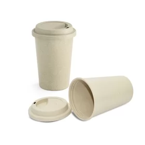 Copo Com Tampa Ecológico  Personalizado | Dimensões (L x A x P): 13.2 x 13.4 x 6.8 | Peso = 86 g