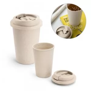 Copo Ecológico Personalizado | Dimensões (L x A x P): 9.5 x 11.3 x 9.5 | Peso = 120 g