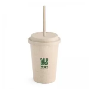 Copo Ecológico Personalizado | Dimensões (L x A x P): 9.3 x 13.5 x 9.3 | Peso = 110 g