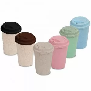 Copo Ecológico Personalizado | Dimensões (L x A x P): 9.3 x 13.4 x 6.9 | Peso = 80 g