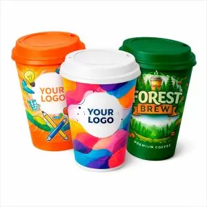 Copo in mold label Personalizado | Dimensões (L x A x P): 8.5 x 12.4 x 5.8 | Peso = 41 g