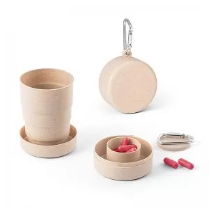 Copo Retrátil Ecológico Personalizado | Dimensões (L x A x P): 6.7 x 8.8 x 0.0 | Peso = 49 g