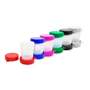 Copo Retrátil Personalizado | Dimensões (L x A x P): 6.7 x 9.0 x 6.4 | Peso = 46 g