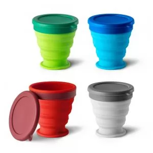 Copo Retrátil Personalizado | Dimensões (L x A x P): 8.5 x 9.0 x 0.0 | Peso = 60 g