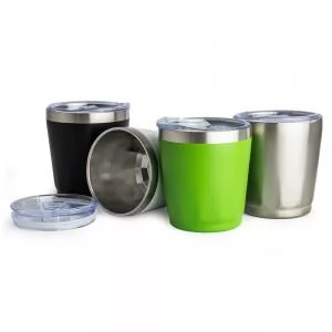 Copo Térmico Personalizado | Dimensões (L x A x P): 8.0 x 9.3 x 8.0 | Peso = 125 g