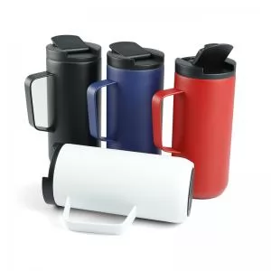 Copo Térmico Personalizado | Dimensões (L x A x P): 10.5 x 16.5 x 7.3 | Peso = 270 g