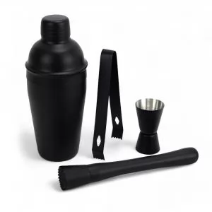 Coqueteleira 4 peças Personalizada | Dimensões (L x A x P): 8.0 x 21.0 x 8.0 | Peso = 435 g