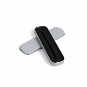 Embalagem Estojo de Metal para 1 Caneta Personalizado | Dimensões (L x A x P): 18.0 x 5.3 x 1.6 | Peso = 50 g