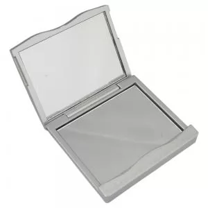 Espelho Retangular Duplo Personalizado | Dimensões (L x A x P): 6.8 x 6.7 x 1.2 | Peso = 44 g