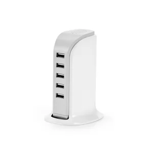 Estação de Carregamento USB Hub Personalizada | Dimensões (L x A x P): 6.2 x 11.0 x 3.8 | Peso = 118 g