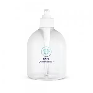 Frasco Plástico Personalizado 500ml | Dimensões (L x A x P): 8.5 x 15.0 x 8.5 | Peso = 40 g