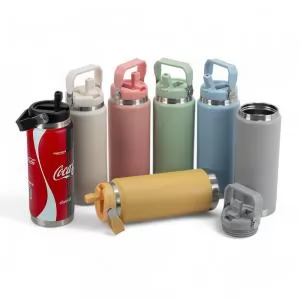 Garrafa Térmica Personalizada Digital 360º | Dimensões (L x A x P): 8.7 x 24.2 x 8.7 | Peso = 420 g