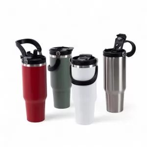 Garrafa Térmica Personalizada | Dimensões (L x A x P): 11.3 x 27.6 x 11.3 | Peso = 570 g