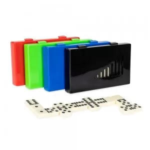 Jogo de Dominó Personalizado | Dimensões (L x A x P): 1.8 x 0.3 x 1.0 | Peso = 472 g