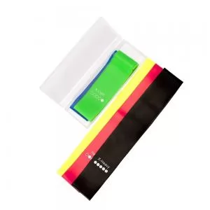 Kit 5 Faixas Elásticas com Embalagem Personalizada | Dimensões (L x A x P): 5.0 x 31.0 x 0.0 | Peso = 155 g