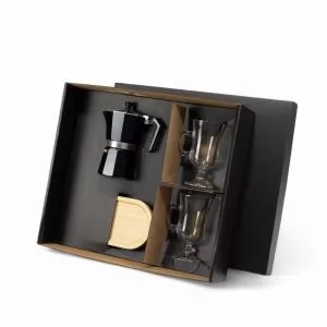 Kit Cafeteira Personalizado | Dimensões (L x A x P): 46.1 x 12.0 x 40.7 | Peso = 1800 g