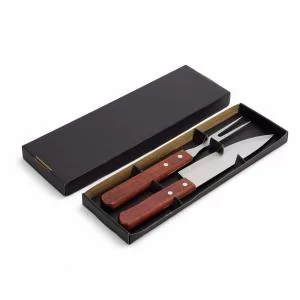 Kit Churrasco com 2 Peças Personalizado | Dimensões (L x A x P): 32.5 x 3.1 x 11.7 | Peso = 225 g