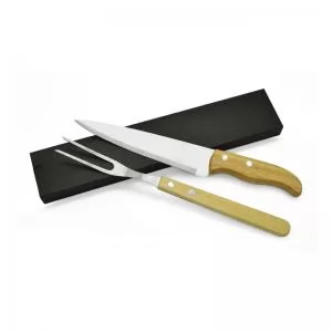 Kit Churrasco com 2 peças Personalizado | Dimensões (L x A x P): 6.0 x 31.0 x 2.0 | Peso = 149 g