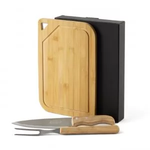 Kit Churrasco com 3 peças Personalizado | Dimensões (L x A x P): 21.5 x 30.0 x 4.2 | Peso = 670 g