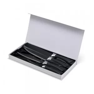 Kit Churrasco com 5 peças Personalizado | Dimensões (L x A x P): 33.0 x 3.1 x 15.6 | Peso = 605 g