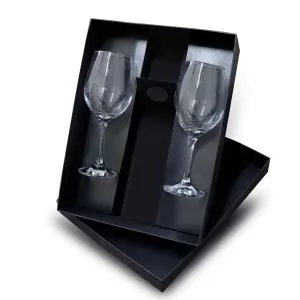 Kit de taças de vinho Personalizado | Dimensões (L x A x P): 26.7 x 10.5 x 36.0 | Peso = 1046 g