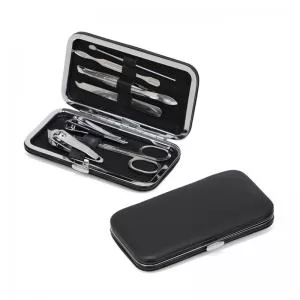 Kit Manicure 7 peças com Estojo Personalizado | Dimensões (L x A x P): 10.8 x 1.6 x 6.7 | Peso = 80 g
