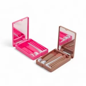 Kit Maquiagem com 5 peças Personalizado | Dimensões (L x A x P): 7.5 x 2.2 x 10.5 | Peso = 75 g