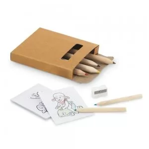 Kit para Colorir Personalizado | Dimensões (L x A x P): 7.3 x 8.9 x 1.2 | Peso = 40 g