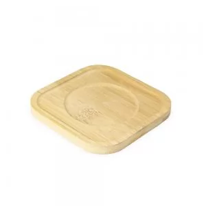 Kit Porta Copo em Bambu com 6 Peças Personalizado | Dimensões (L x A x P): 9.5 x 0.7 x 9.5 | Peso = 220 g