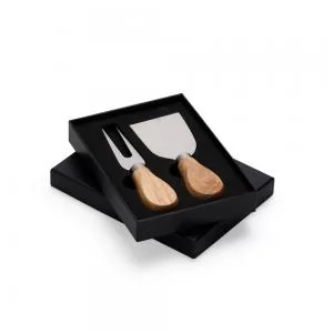 Kit Queijo 2 Peças Personalizado | Dimensões (L x A x P): 11.2 x 2.2 x 15.4 | Peso = 125 g