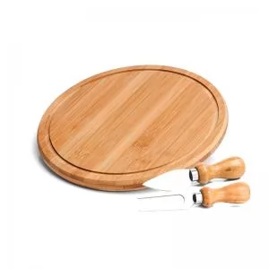Kit Queijo 3 Peças Personalizado | Dimensões (L x A x P): 21.3 x 21.3 x 1.2 | Peso = 485 g