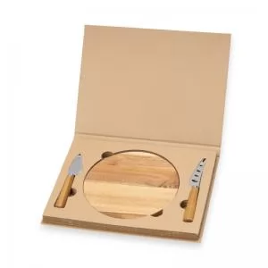 Kit Queijo 3 Peças Personalizado | Dimensões (L x A x P): 29.5 x 22.1 x 2.2 | Peso = 536 g