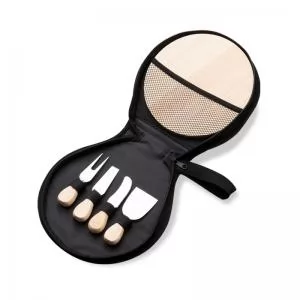 Kit Queijo 5 Peças Personalizado | Dimensões (L x A x P): 26.7 x 26.7 x 6.0 | Peso = 530 g