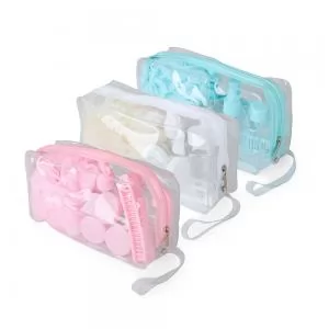 Kit Viagem 10 Peças Personalizado | Dimensões (L x A x P): 18.5 x 10.0 x 6.0 | Peso = 150 g
