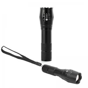 Lanterna de Metal Recarregável Personalizada | Dimensões (L x A x P): 12.8 x 3.5 x 2.6 | Peso = 105 g