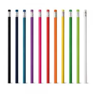 Lápis com Borracha Personalizado | Dimensões (L x A x P): 18.7 x 0.7 x 0.7 | Peso = 5 g