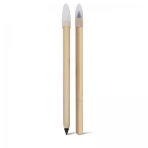Lápis com Escrita Infinita de Bambu Personalizado | Dimensões (L x A x P): 0.8 x 13.8 x 0.8 | Peso = 7 g