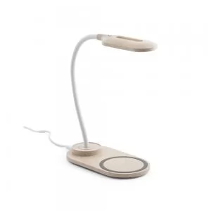 Luminária LED Com carregador por indução Wireless Personalizada | Dimensões (L x A x P): 16.0 x 26.8 x 8.5 | Peso = 263 g