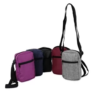 Mini Bolsa Transversal Personalizada | Dimensões (L x A x P): 13.0 x 19.0 x 5.5 | Peso = 105 g