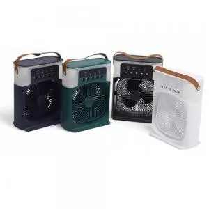 Mini Ventilador Climatizador Umidificador Personalizado | Dimensões (L x A x P): 20.0 x 26.0 x 8.4 | Peso = 650 g